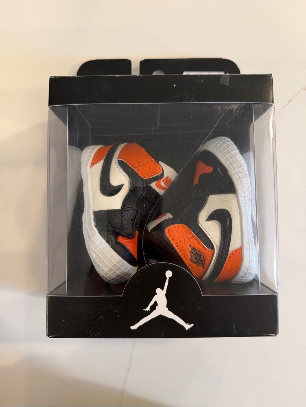 Jordan Toddler/Infant Low-Top Sneakers - Black, White, Orange
